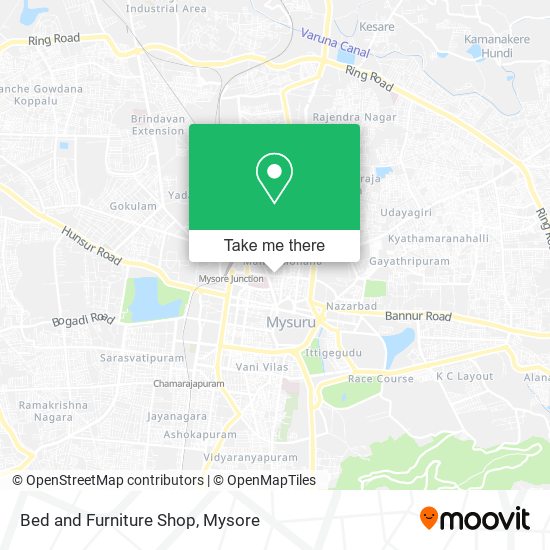 Bed and Furniture Shop map