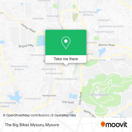 The Big Bikez Mysuru map