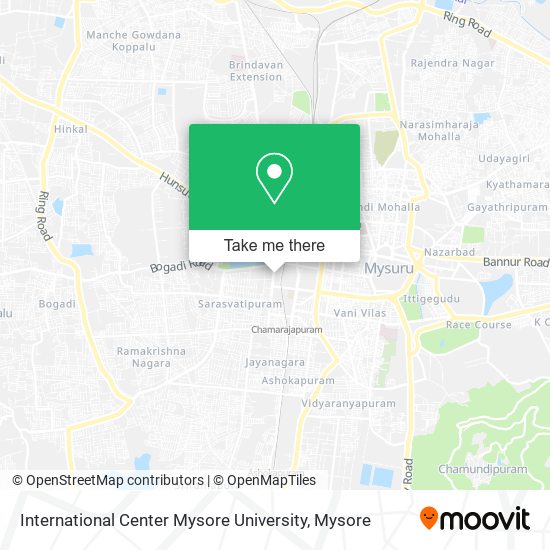 International Center Mysore University map