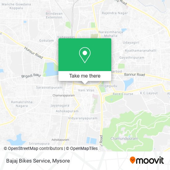 Bajaj Bikes Service map
