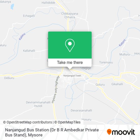 Nanjangud Bus Station (Dr B R Ambedkar Private Bus Stand) map