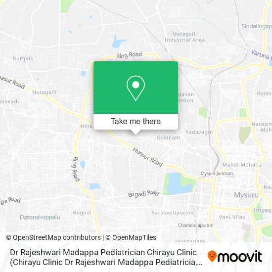 Dr Rajeshwari Madappa Pediatrician Chirayu Clinic map