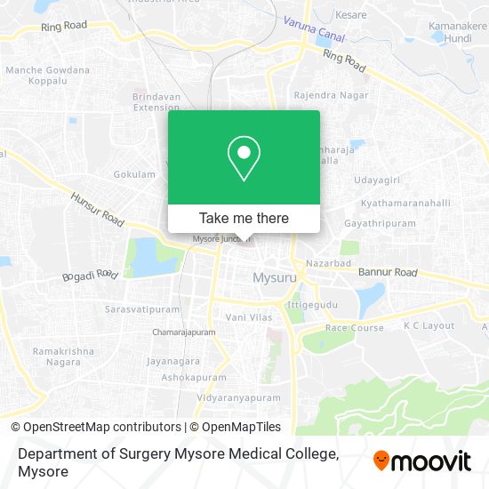 Department of Surgery Mysore Medical College map