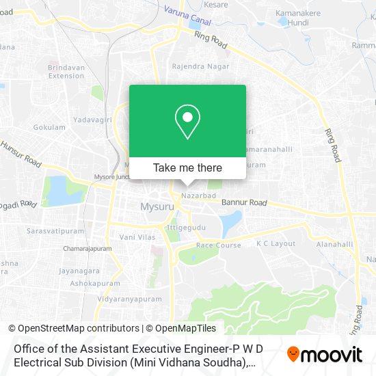 Office of the Assistant Executive Engineer-P W D Electrical Sub Division (Mini Vidhana Soudha) map