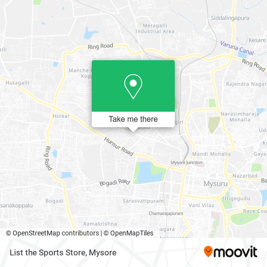 List the Sports Store map