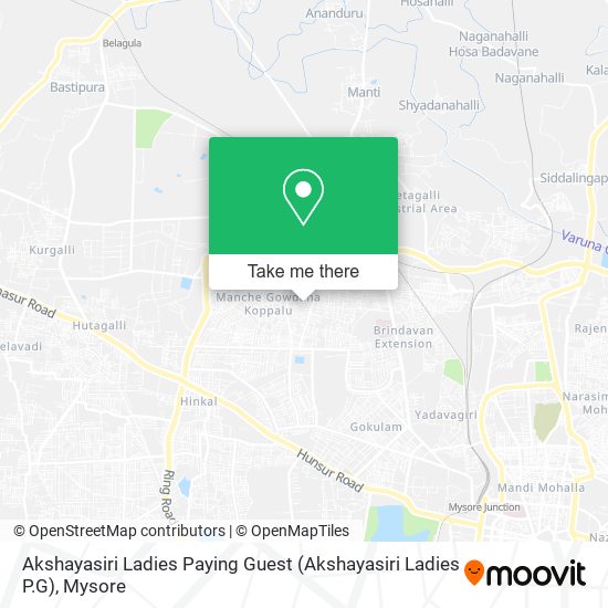 Akshayasiri Ladies Paying Guest (Akshayasiri Ladies P.G) map