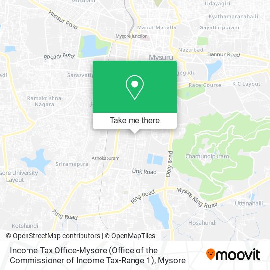 Income Tax Office-Mysore (Office of the Commissioner of Income Tax-Range 1) map