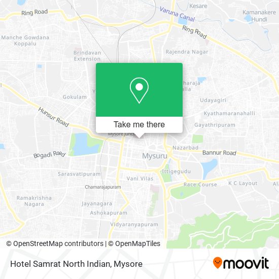 Hotel Samrat North Indian map