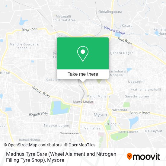 Madhus Tyre Care (Wheel Alaiment and Nitrogen Filling Tyre Shop) map