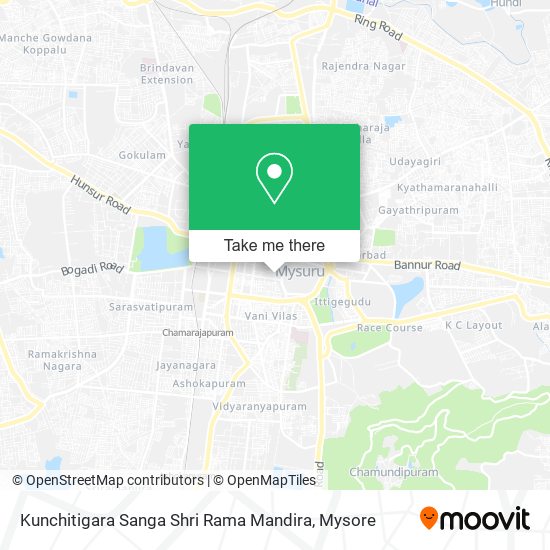Kunchitigara Sanga Shri Rama Mandira map