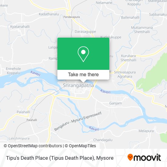 Tipu's Death Place (Tipus Death Place) map