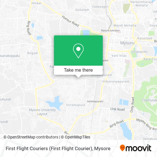 First Flight Couriers map