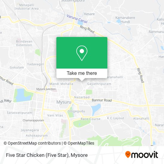 Five Star Chicken map