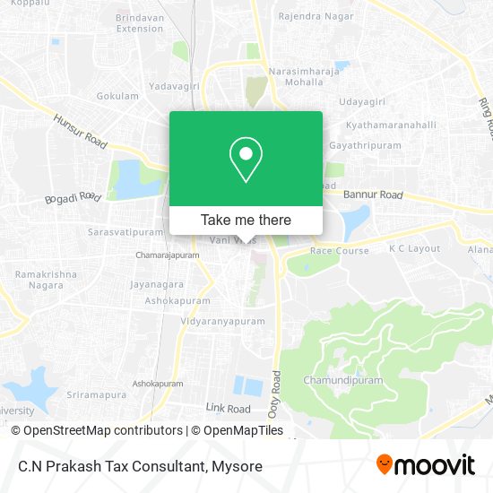 C.N Prakash Tax Consultant map