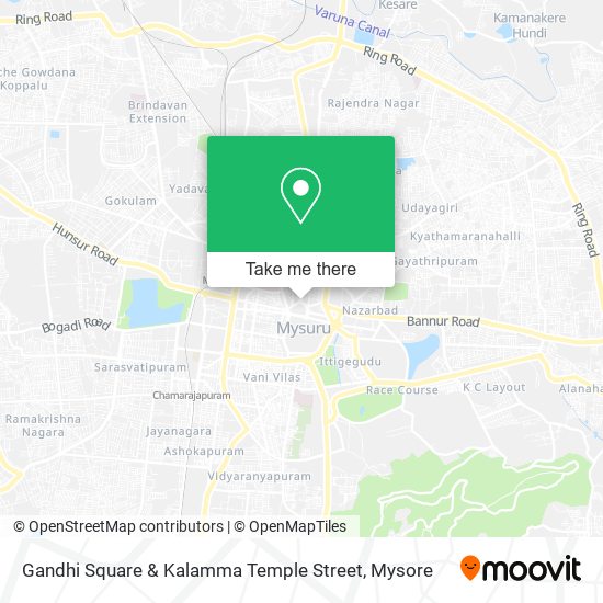 Gandhi Square & Kalamma Temple Street map