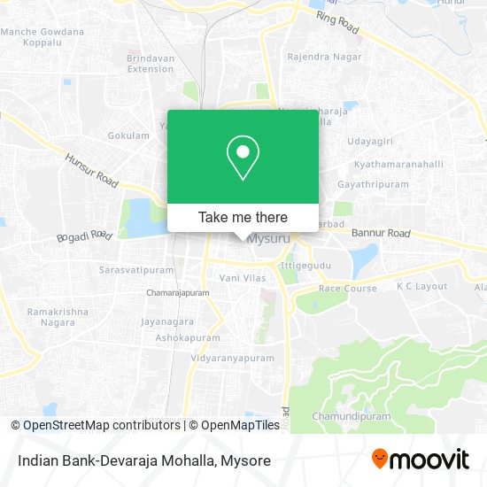 Indian Bank-Devaraja Mohalla map