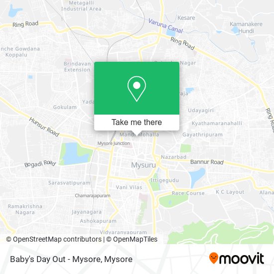 Baby's Day Out - Mysore map