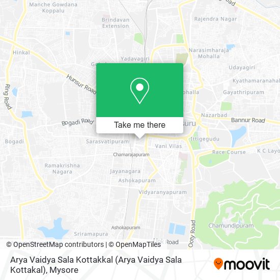 Arya Vaidya Sala Kottakkal map