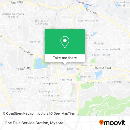 One Plus Service Station map