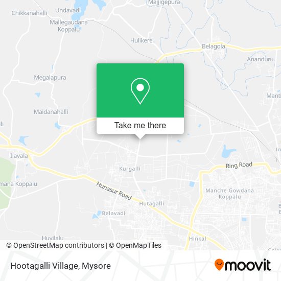 Hootagalli Village map