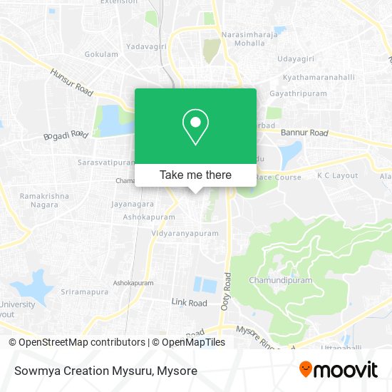 Sowmya Creation Mysuru map