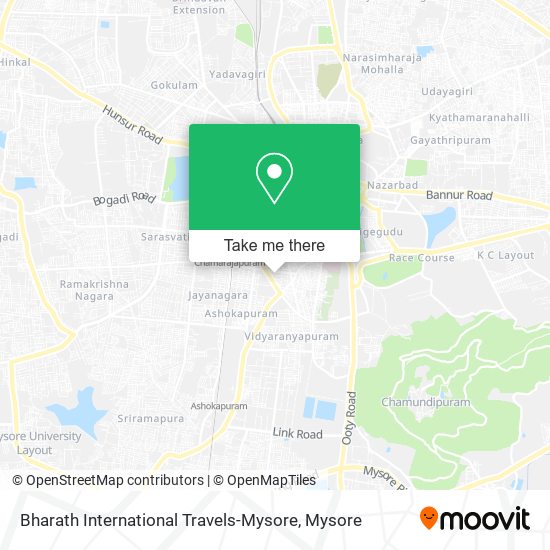 Bharath International Travels-Mysore map