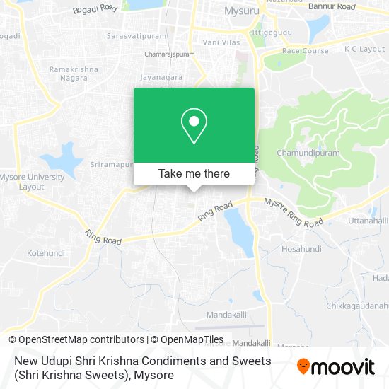 New Udupi Shri Krishna Condiments and Sweets (Shri Krishna Sweets) map