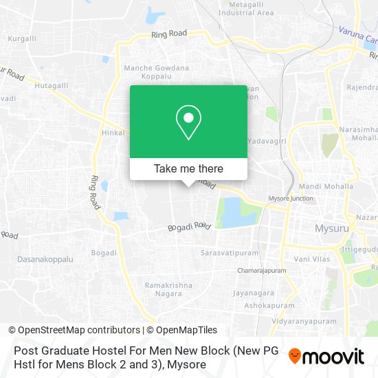 Post Graduate Hostel For Men New Block (New PG Hstl for Mens Block 2 and 3) map