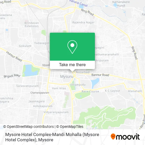 Mysore Hotel Complex-Mandi Mohalla map