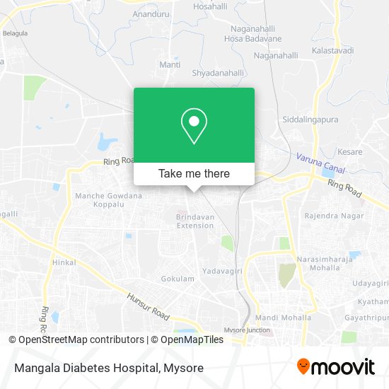 Mangala Diabetes Hospital map