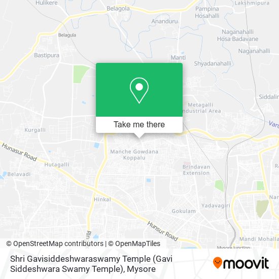 Shri Gavisiddeshwaraswamy Temple (Gavi Siddeshwara Swamy Temple) map