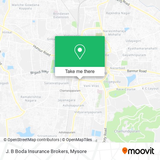 J. B Boda Insurance Brokers map