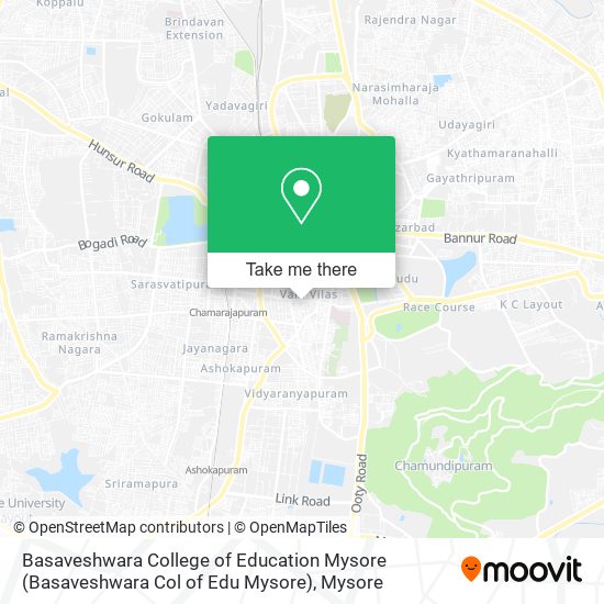 Basaveshwara College of Education Mysore (Basaveshwara Col of Edu Mysore) map