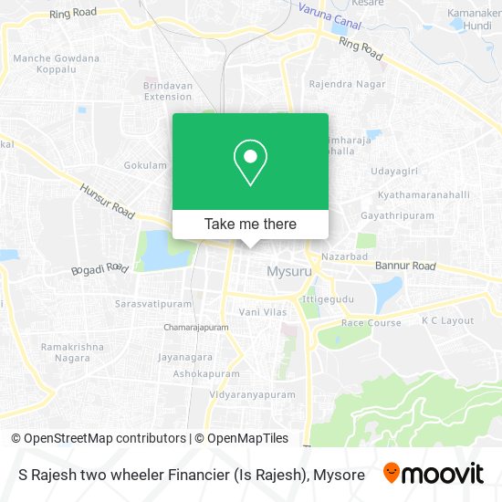 S Rajesh two wheeler Financier (Is Rajesh) map