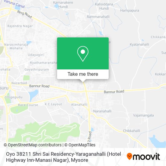 Oyo 38211 Shri Sai Residency-Yaraganahalli (Hotel Highway Inn-Manasi Nagar) map