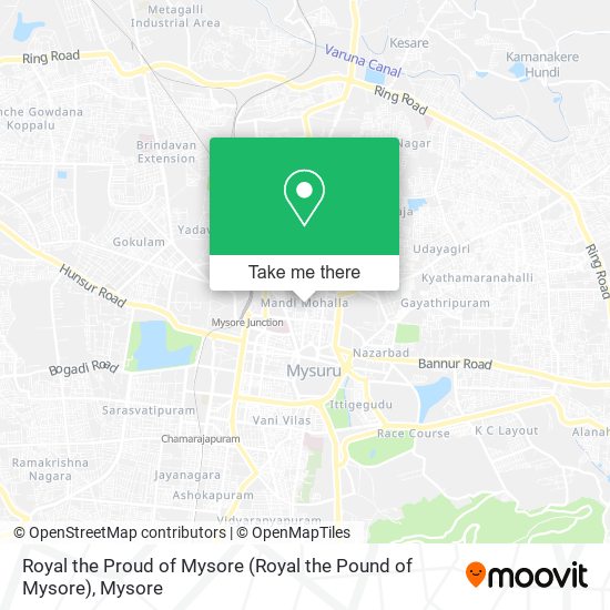 Royal the Proud of Mysore map