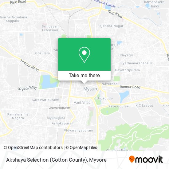 Akshaya Selection (Cotton County) map