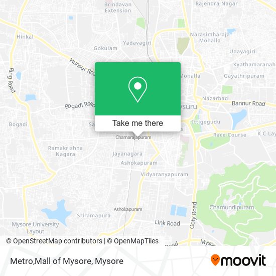 Metro,Mall of Mysore map