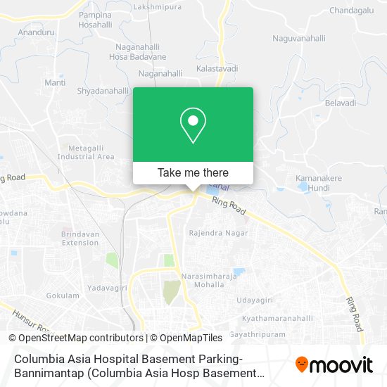 Columbia Asia Hospital Basement Parking-Bannimantap (Columbia Asia Hosp Basement Parking) map