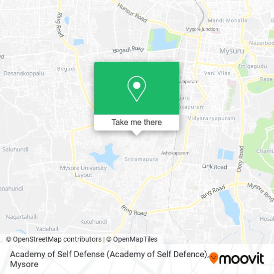 Academy of Self Defense map