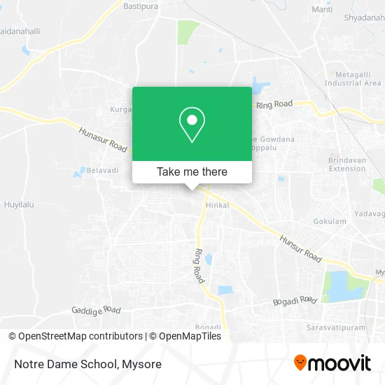Notre Dame School map