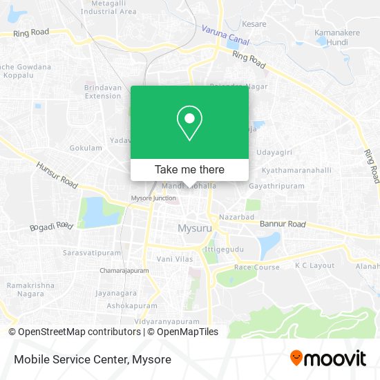 Mobile Service Center map