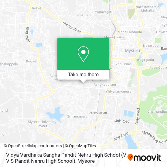 Vidya Vardhaka Sangha Pandit Nehru High School (V V S Pandit Nehru High School) map