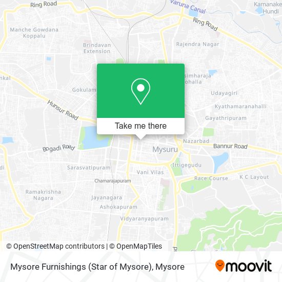 Mysore Furnishings (Star of Mysore) map