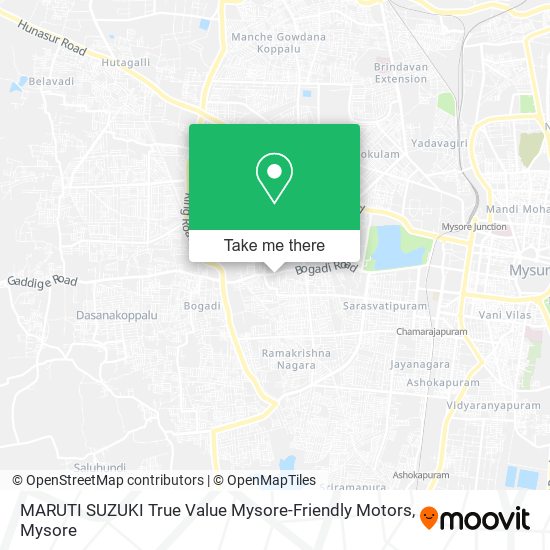 MARUTI SUZUKI True Value Mysore-Friendly Motors map