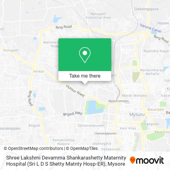 Shree Lakshmi Devamma Shankarashetty Maternity Hospital (Sri L D S Shetty Matnty Hosp-ER) map