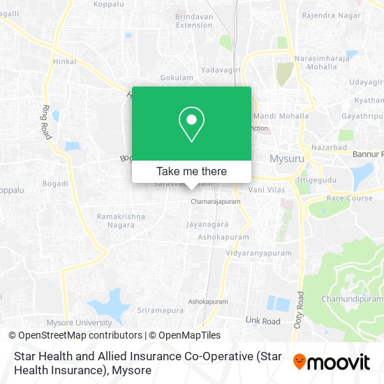 Star Health and Allied Insurance Co-Operative (Star Health Insurance) map