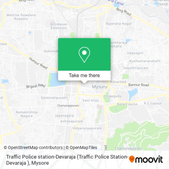 Traffic Police station-Devaraja map