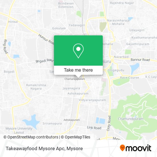 Takeawayfood Mysore Apc map