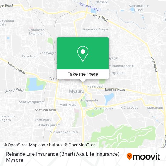 Reliance Life Insurance (Bharti Axa Life Insurance) map